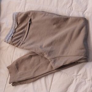 Pink Dolphin Jogger Sweatpants  Men's Athleisure Size Large Tan